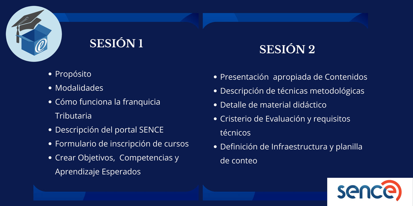 Curso: Inscripción de Cursos en SENCE